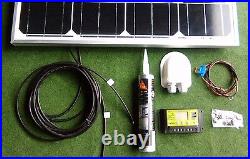 100 WATT MOTORHOME CAMPER VAN CARAVAN SOLAR PANEL FULL KIT LCD controller 100w