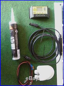 100 WATT flexible MOTORHOME CAMPER VAN SOLAR PANEL KIT LCD USB Regulator 100w