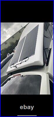100 watt Solar Panels X2 Fully Installed Caravan Motorhome Camper Van Free Fit