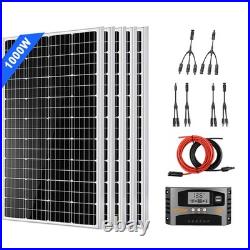 1000W Solar Panel Kit & Charge Controller 12V Mono Motorhomes Camper Van Camper