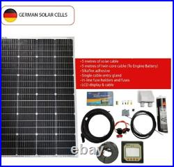 100W Solar kit, Motor home or Camper van, charging Camping & engine battery