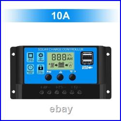 100w WATT MOTORHOME CAMPER VAN CARAVAN SOLAR PANEL FULL KIT LCD controller 100w