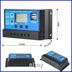 100w WATT MOTORHOME CAMPER VAN CARAVAN SOLAR PANEL FULL KIT LCD controller 100w