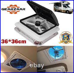 11 12V Roof Vent Fan Camper Van Motorhome Caravan Skylight With LED Light UK