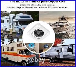 11 12V Roof Vent Fan Camper Van Motorhome Caravan Skylight With LED Light UK