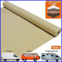 11m2 Carpet Super Stretch Glue Kit Camper Van Lining Motor Home Adhesive Cans