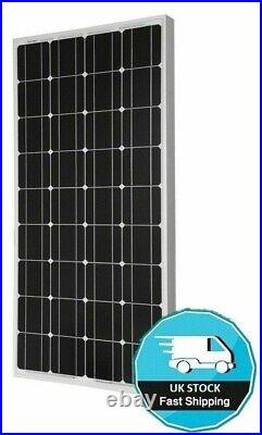 125 WATT MOTORHOME SOLAR PANEL + 6 brackets CARAVAN CAMPER VAN RV 125w 120w 120