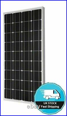 125w MOTORHOME CAMPER VAN RV BOAT SOLAR PANEL KIT genuine MPPT USB 125 watt 120w