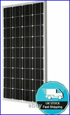 125w MOTORHOME CAMPER VAN RV SOLAR PANEL KIT LCD USB regulator 125 watt 120w 120