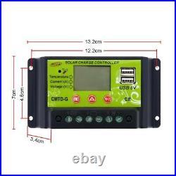 125w MOTORHOME CAMPER VAN RV SOLAR PANEL KIT LCD USB regulator 125 watt 120w 120