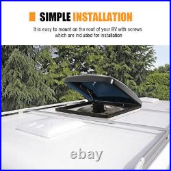 12V 10 Speeds RV Roof Vent Fan with Remote Control Camper Van Caravan Motorhome UK