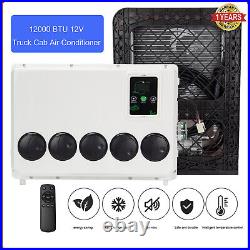 12V 12000BTU Truck Cab Air Conditioner Split AC For Semi Trucks Bus RV Caravan