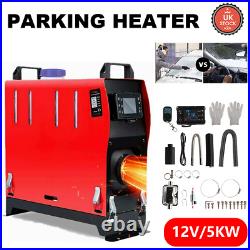 12V 5KW Portable Diesel Heater Caravan Camper Van Air Motorhome Night Parking UK