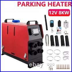 12V 8KW Air Diesel Heater Caravan Camper Van Motorhome Night Parking Hot Truck