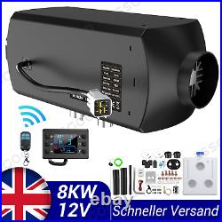 12V 8KW Air Diesel Heater Caravan Camper Van Motorhome Night Parking Hot Truck