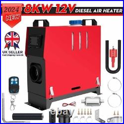 12V 8KW Air Diesel Heater Caravan Camper Van Motorhome Night Parking Hot Truck