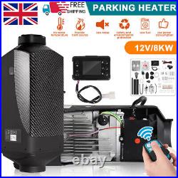 12V 8KW Air Diesel Heater Caravan Camper Van Motorhome Night Parking Hot Truck