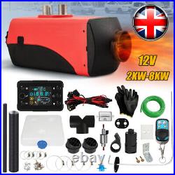 12V 8KW Air Diesel Heater Caravan Camper Van Motorhome Night Parking Hot Truck