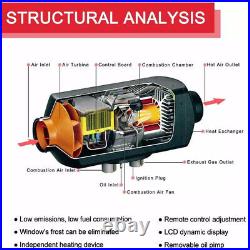 12V 8KW Air Diesel Heater Caravan Camper Van Motorhome Night Parking Hot Truck