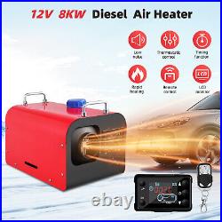 12V 8KW Air Diesel Heater Caravan Camper Van Motorhome Night Parking Hot Truck