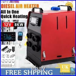 12V 8KW Air Diesel Heater Caravan Camper Van Motorhome Night Parking Hot Truck 12V 8KW Air Diesel Heater Caravan Camper Van Motorhome Night Parking Hot Truck