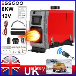 12V 8KW Air Diesel Heater for Caravan Camper Van Motorhome Night Parking Truck