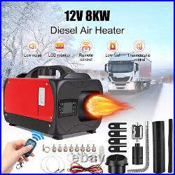 12V 8KW Diesel Air Heater Caravan Camper Van Motorhome Night Parking Hot Truck