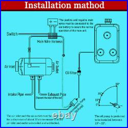 12V 8KW Diesel Air Heater Caravan Camper Van Motorhome Night Parking Hot Truck