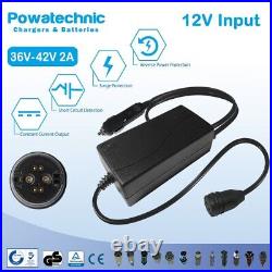 12V DC Car Charger for 36V-42V 6-pin Specialized Turbo Levo Vado Como e-bike