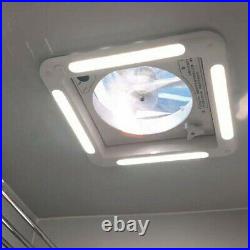 12V Roof Vent Fan Camper Van Motorhome RV Caravan Skylight Vent & LED Light UK