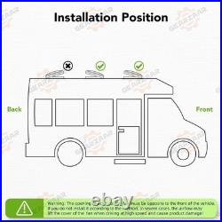12V Roof Vent Fan Camper Van Motorhome RV Caravan Skylight Vent with LED Jcjgmxo