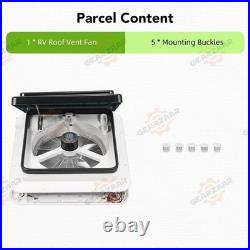 12V Roof Vent Fan Camper Van Motorhome RV Caravan Skylight Vent with LED Jcjgmxo