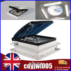 12V Roof Vent Fan Camper Van Motorhome RV Caravan Skylight Vent with LED Light 12V Roof Vent Fan Camper Van Motorhome RV Caravan Skylight Vent with LED Light