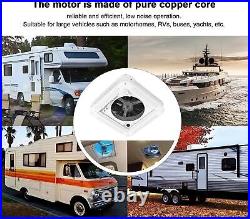 12V Roof Vent Fan Camper Van Motorhome RV Caravan Skylight Vent with LED Light