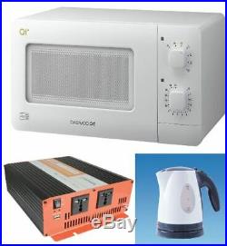 12v 1500w 1.5Kw inverter kettle microwave kit camper van motorhome boat caravan