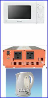 12v 2500w 2.5Kw inverter kettle and microwave kit camper van motorhome boat