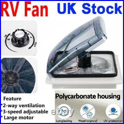 14 3 Speeds Roof Vent Fan Camper Van Motorhome RV Caravan UV-Proof Cover Lid