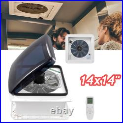 14 RV Roof Vent Fan 12V 10 Speeds Remote Control Camper Van Motorhome Caravan