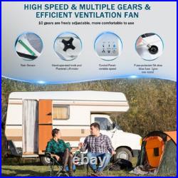 14 RV Roof Vent Fan 12V 10 Speeds Remote Control Camper Van Motorhome Caravan