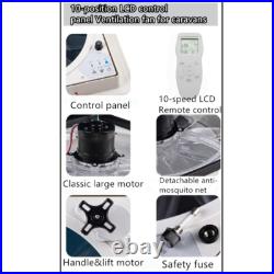 14 RV Roof Vent Fan 12V 10 Speeds Remote Control Camper Van Motorhome Caravan