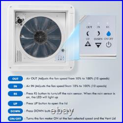 14 RV Roof Vent Fan 12V 10 Speeds Remote Control Camper Van Motorhome Caravan