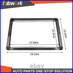 145cm×55cm Black Motorhome Blind Flyscreen Caravan Camper Van Conversion RV
