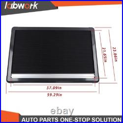 145cm×55cm Black Motorhome Blind Flyscreen Caravan Camper Van Conversion RV