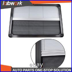 145cm×55cm Black Motorhome Blind Flyscreen Caravan Camper Van Conversion RV