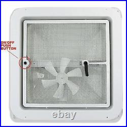 14inch RV Roof Vent Fan Leakproof with Lid for RV Motorhome Camper Van