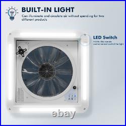 14x14 RV Roof Vent Fan 12V 10 Speeds Rain Sensor Camper Van Motorhome Caravan