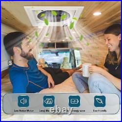 15.7 Roof Vent Fan Camper Van Motorhome Caravan Skylight Rain Sensor 40x40cm