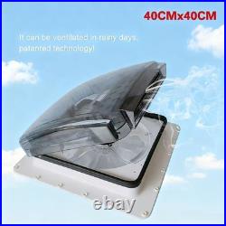 15.75 40cm 12V RV Roof Vent Fan Camper Van Motorhome Caravan Speeds Rain Sensor
