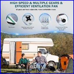15.75 RV Roof Vent Fan 12V 10 Speeds Rain Sensor Camper Van Motorhome Caravan 15.75 RV Roof Vent Fan 12V 10 Speeds Rain Sensor Camper Van Motorhome Caravan