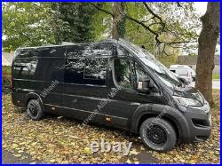 16 Black AT Alloy Wheels Fits Motorhome Camper Van 5x130 + All Terrain Tyres